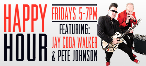 Jay Coda Walker HAPPY HOUR 5-7pm.